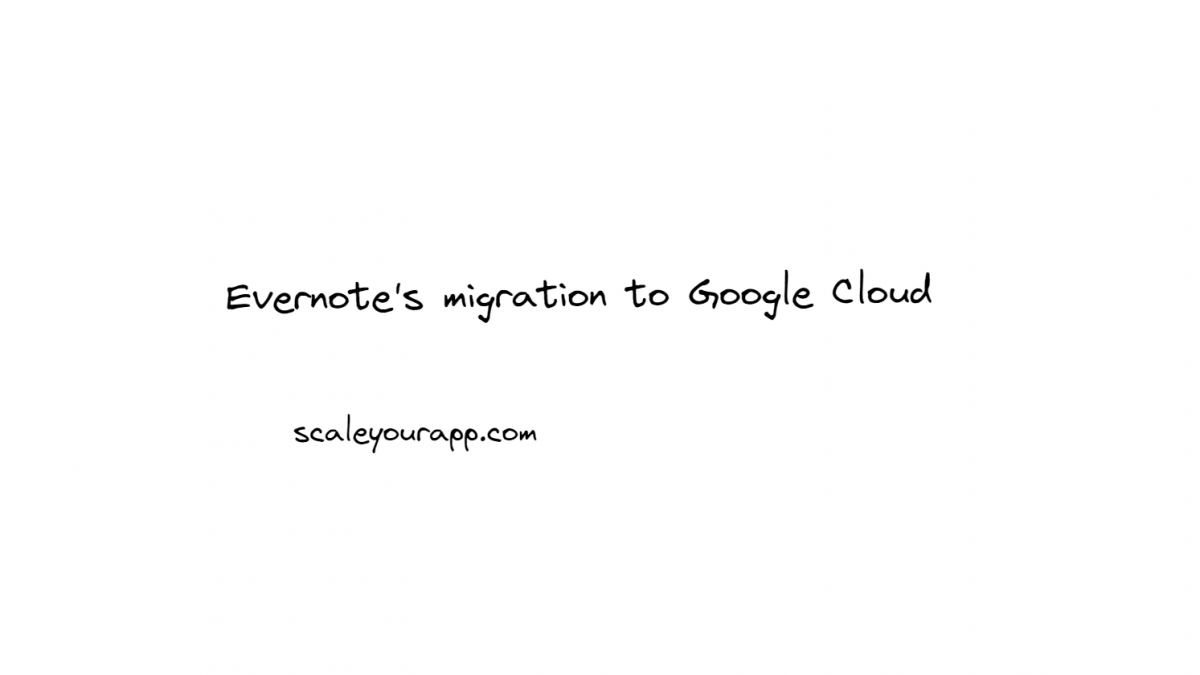 How Evernote Migrated & Scaled their Workload with Google Cloud Platform